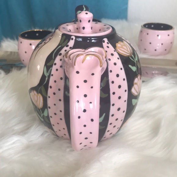 RARE Collectible Tea Set Helen Wiegand Hand Painted Decorative Handmade Ceramic - Picture 5 of 8